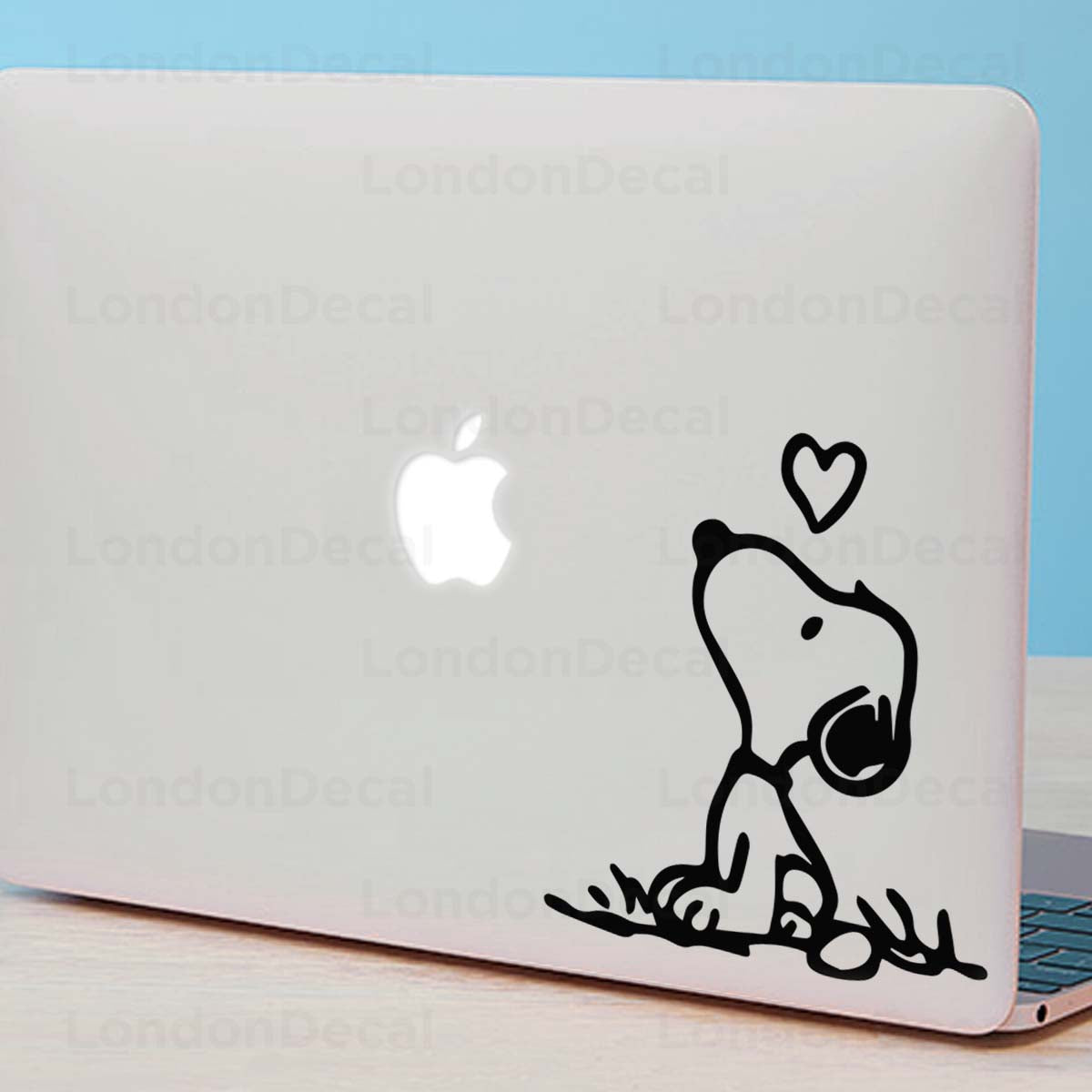 Snoopy Heart Macbook Decal