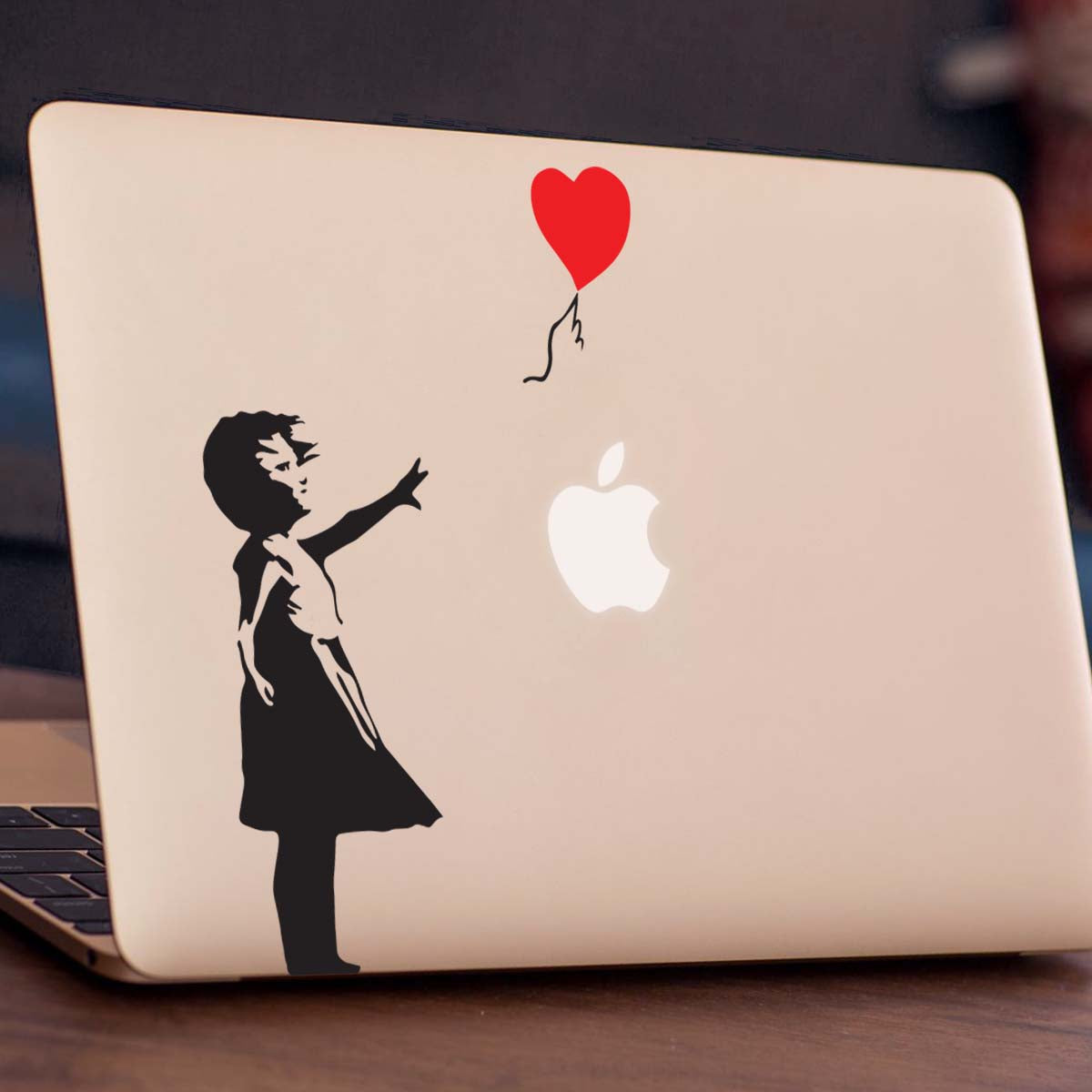 Banksy Balloon Girl Macbook Decal