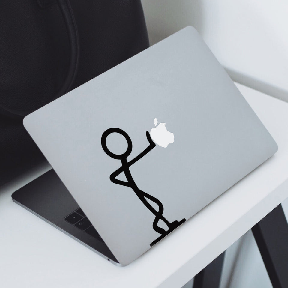 Large Stick Man Macbook Vinyl Decal Sticker - LondonDecal