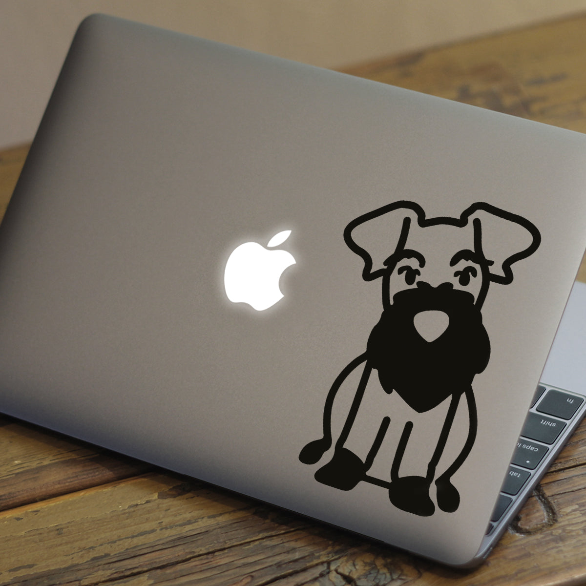 Schnauzer Dog Macbook Decal