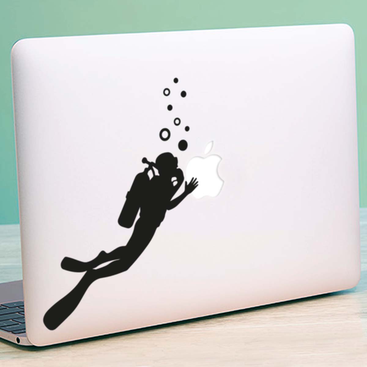 Scuba Diver Macbook Decal