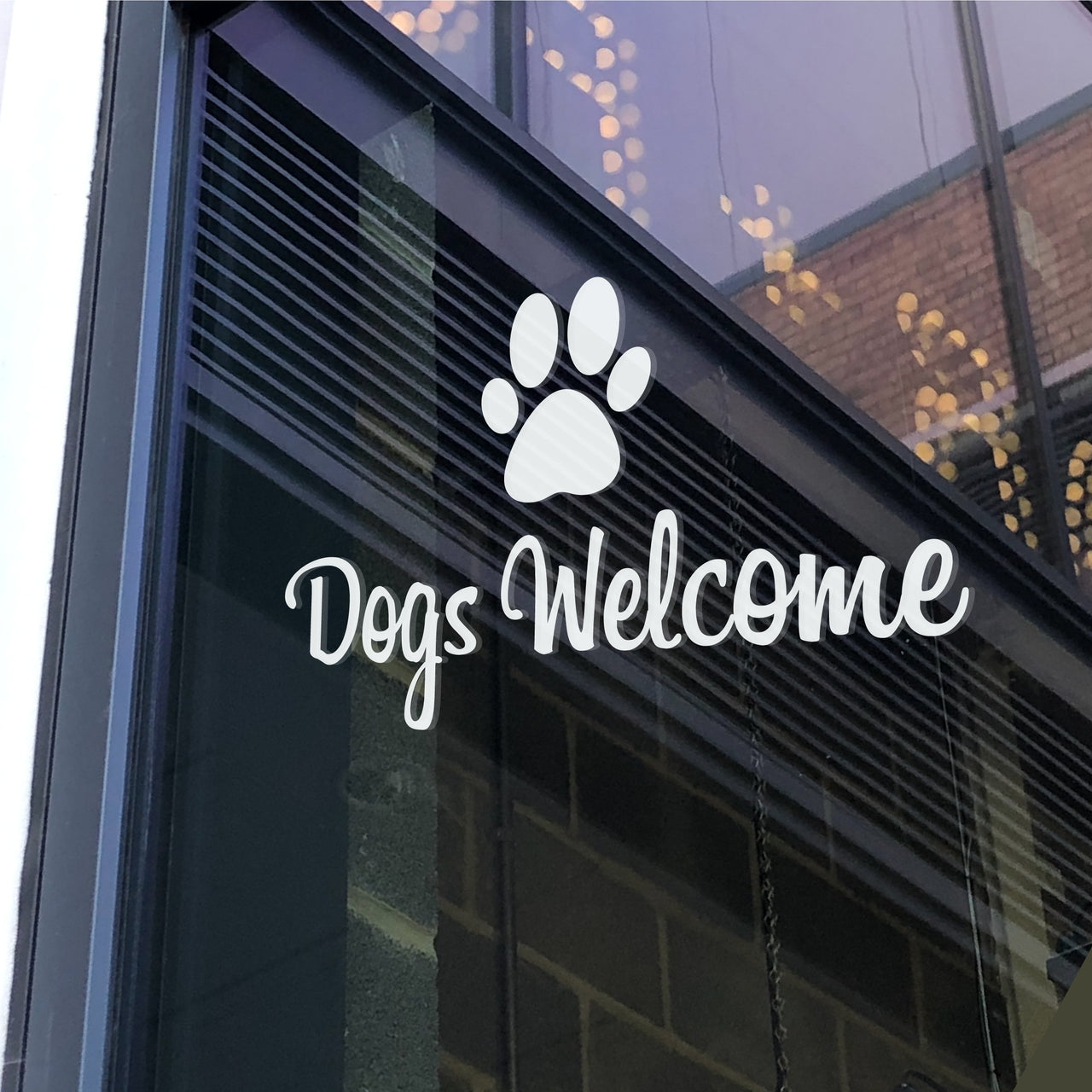 DOGS WELCOME - Business Shop Decal