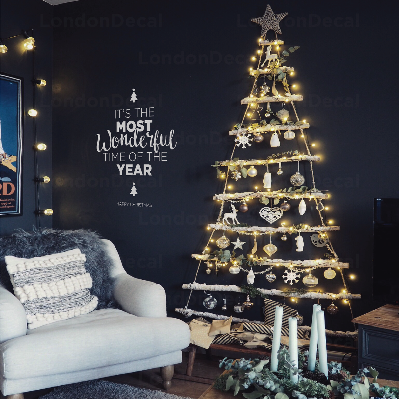 Most Wonderful Time of the Year - Christmas Wall Decal