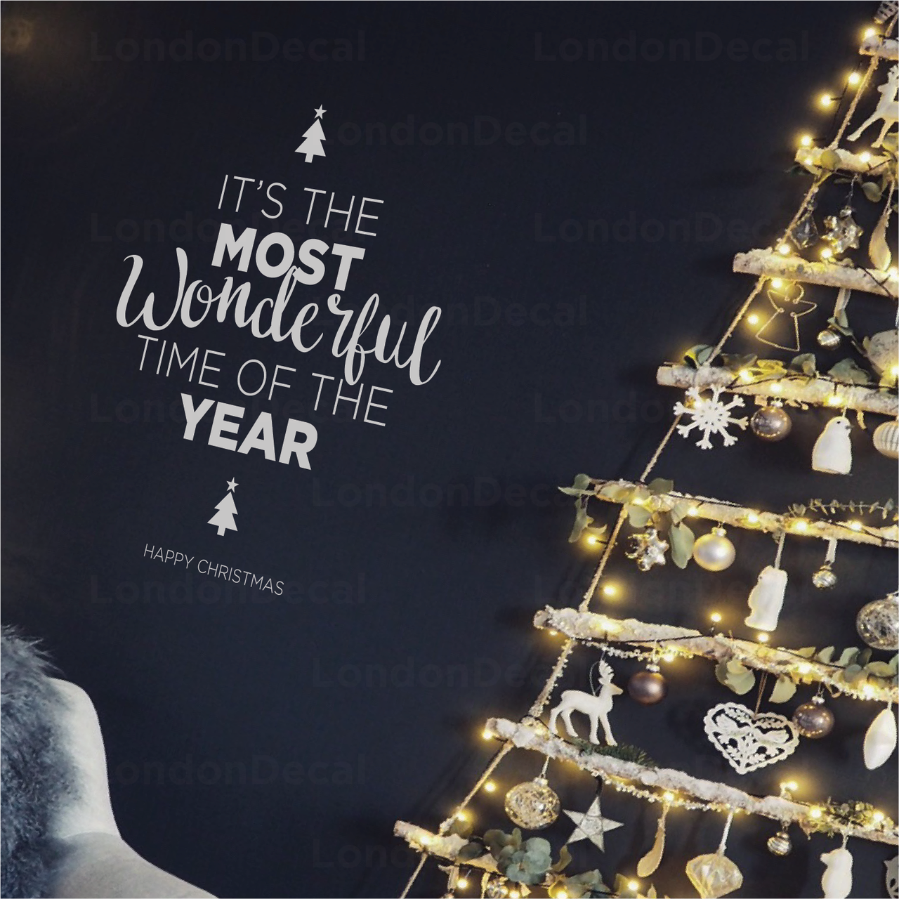 Most Wonderful Time of the Year - Christmas Wall Decal