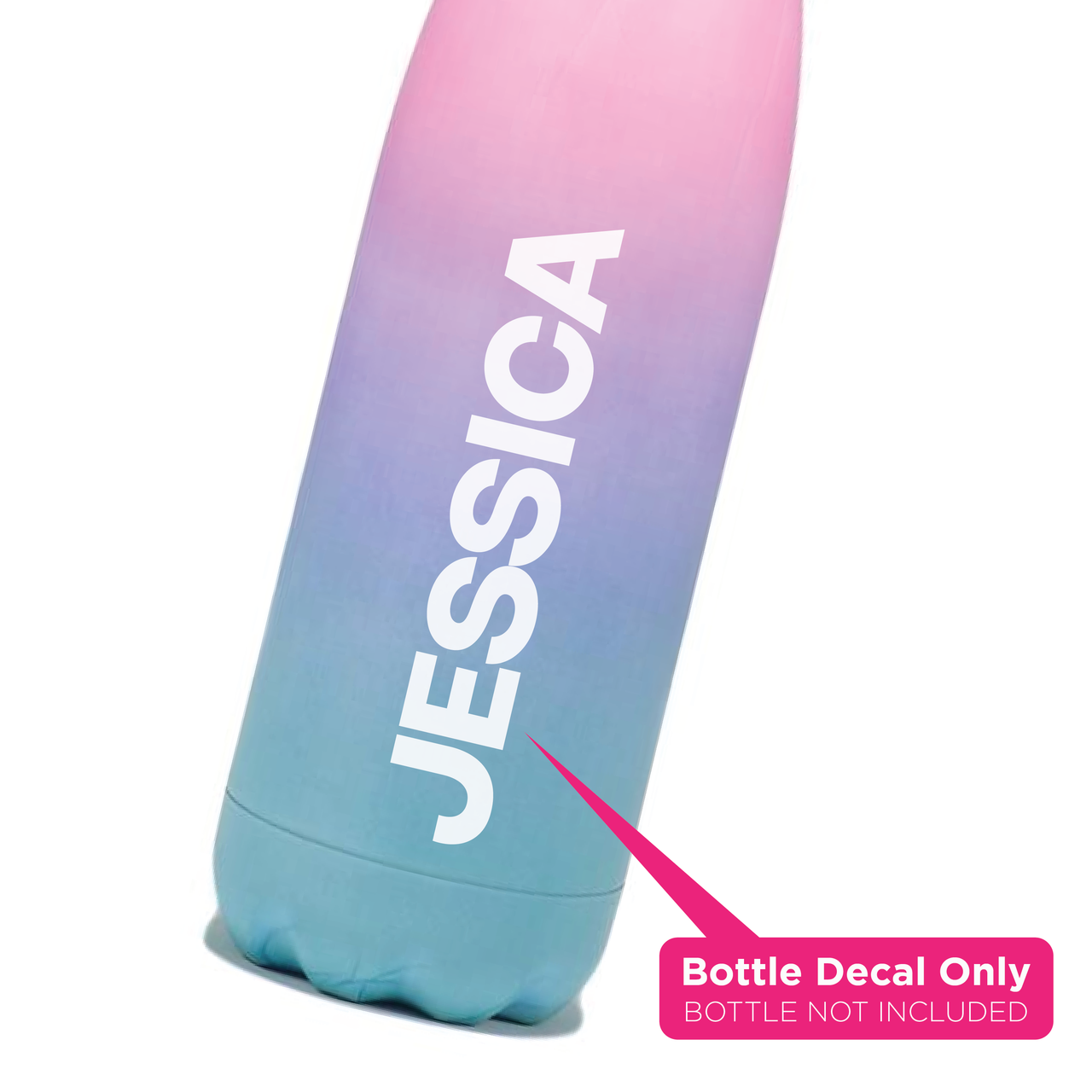 Personalised Name - Water Bottle Decal
