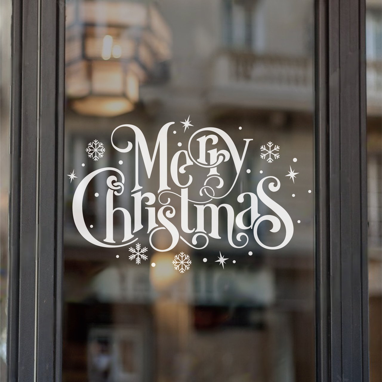 Merry Christmas - Festive Window Decal