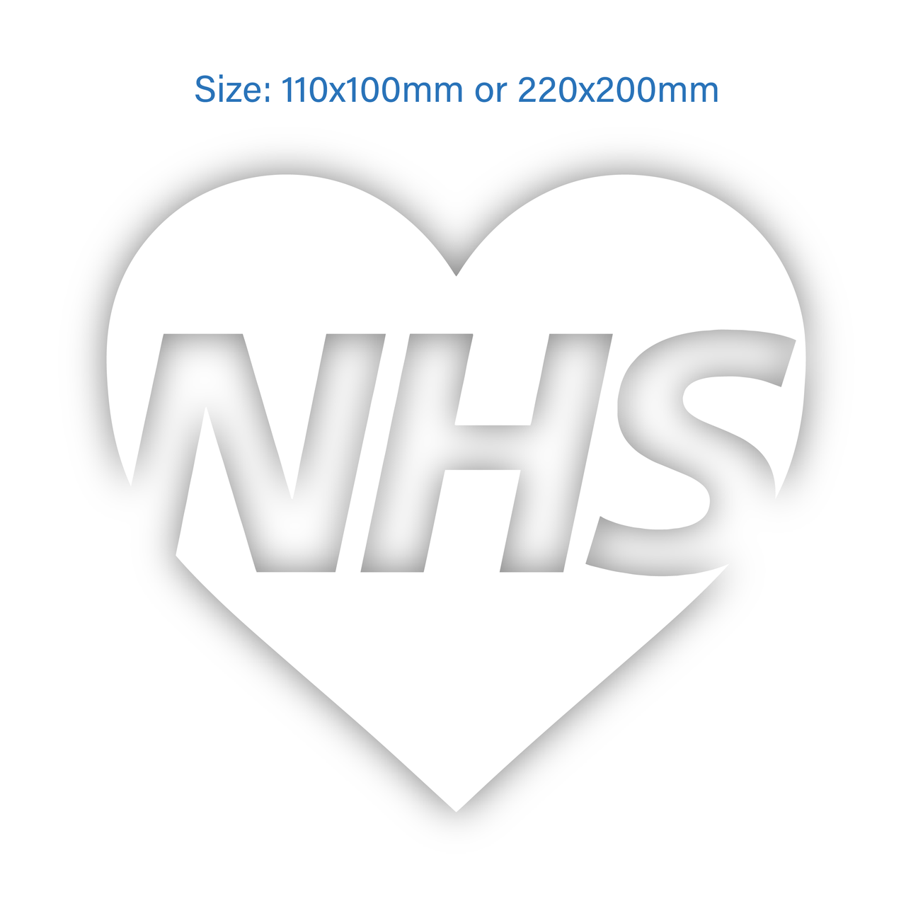 NHS Heart Decal