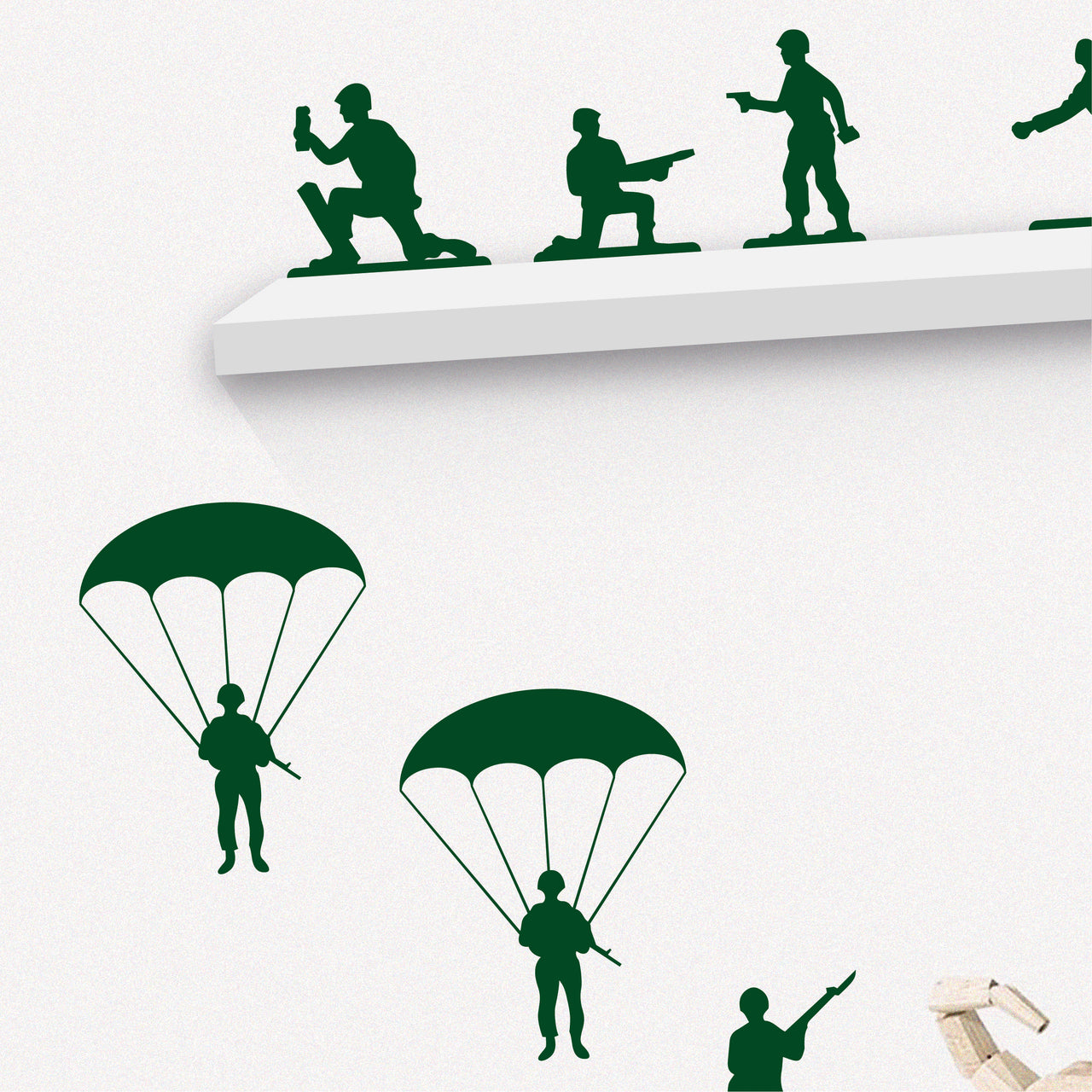 Army Toy Soldiers Wall Decal Set