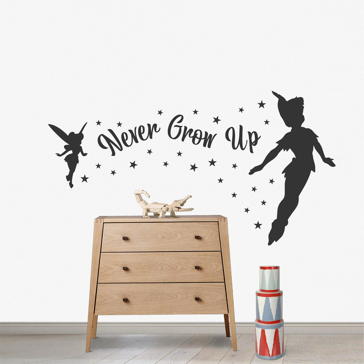 Never Grow Up - Peter Pan - Wall Decal