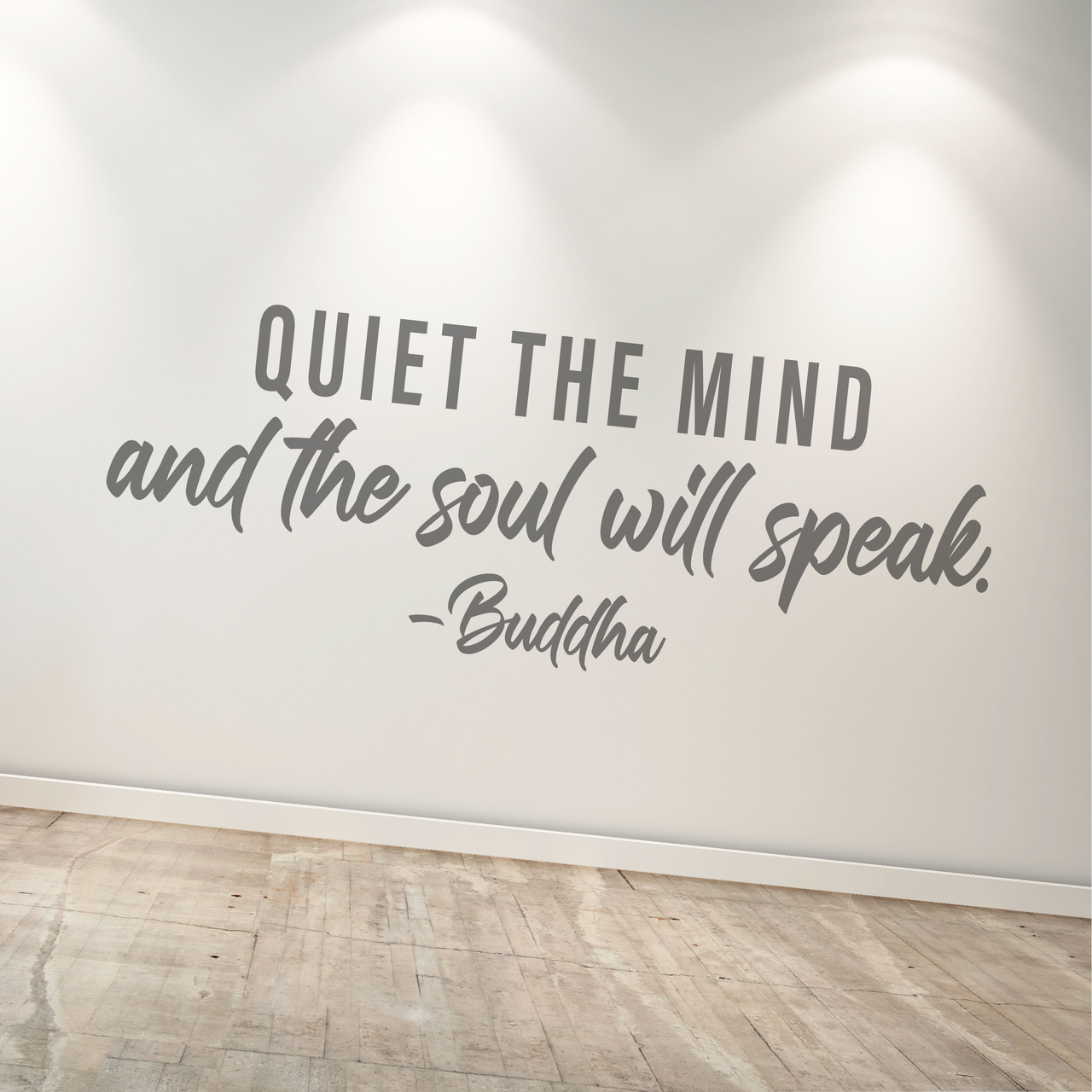 Quiet The Mind Quote Wall Decal