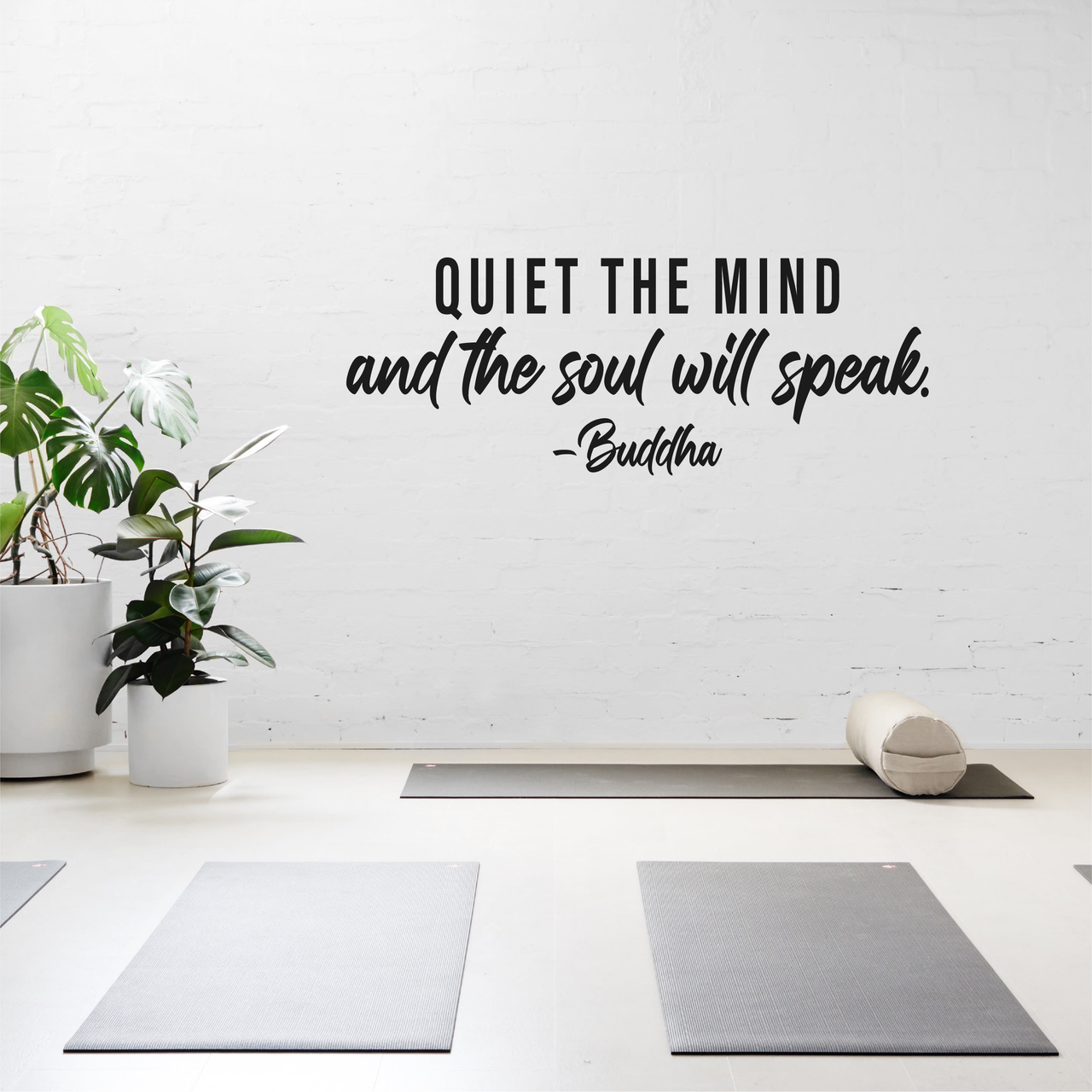 Quiet The Mind Quote Wall Decal