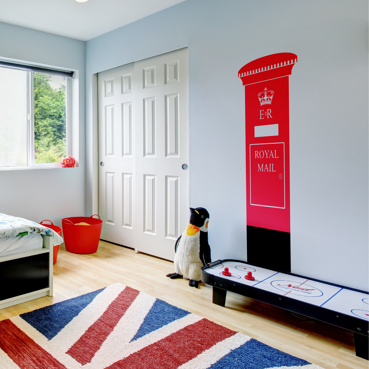 Red Post Box Wall Decal