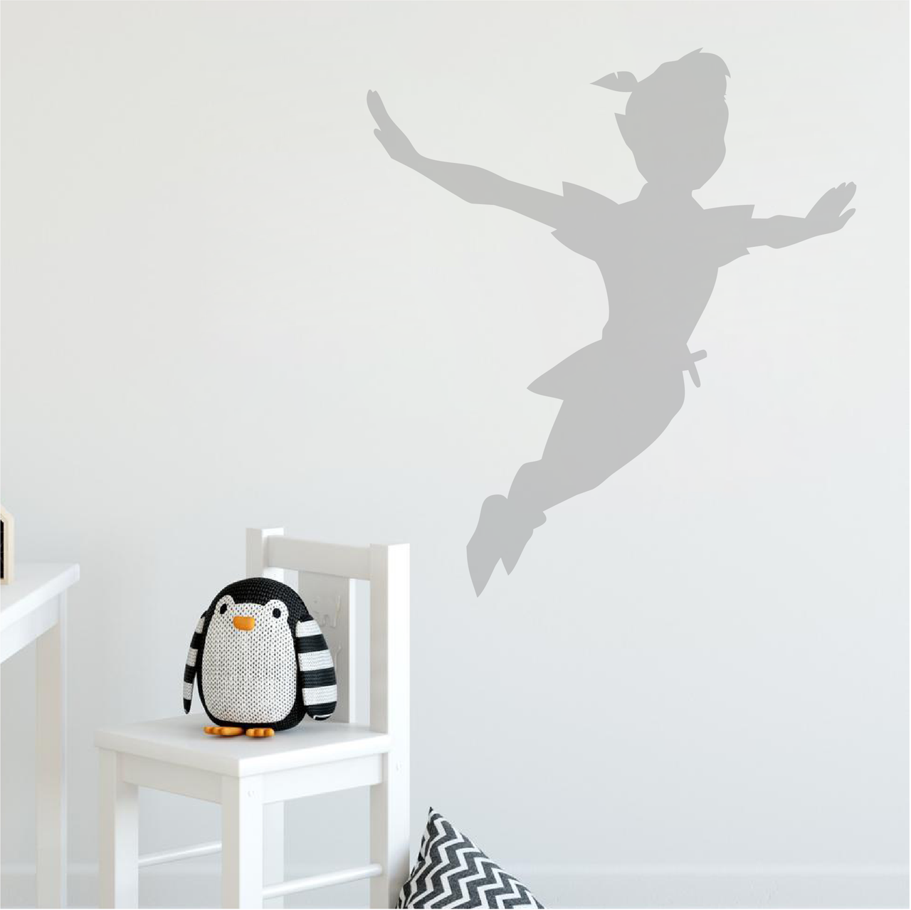 Peter Pan Flying Shadow - Wall Decal