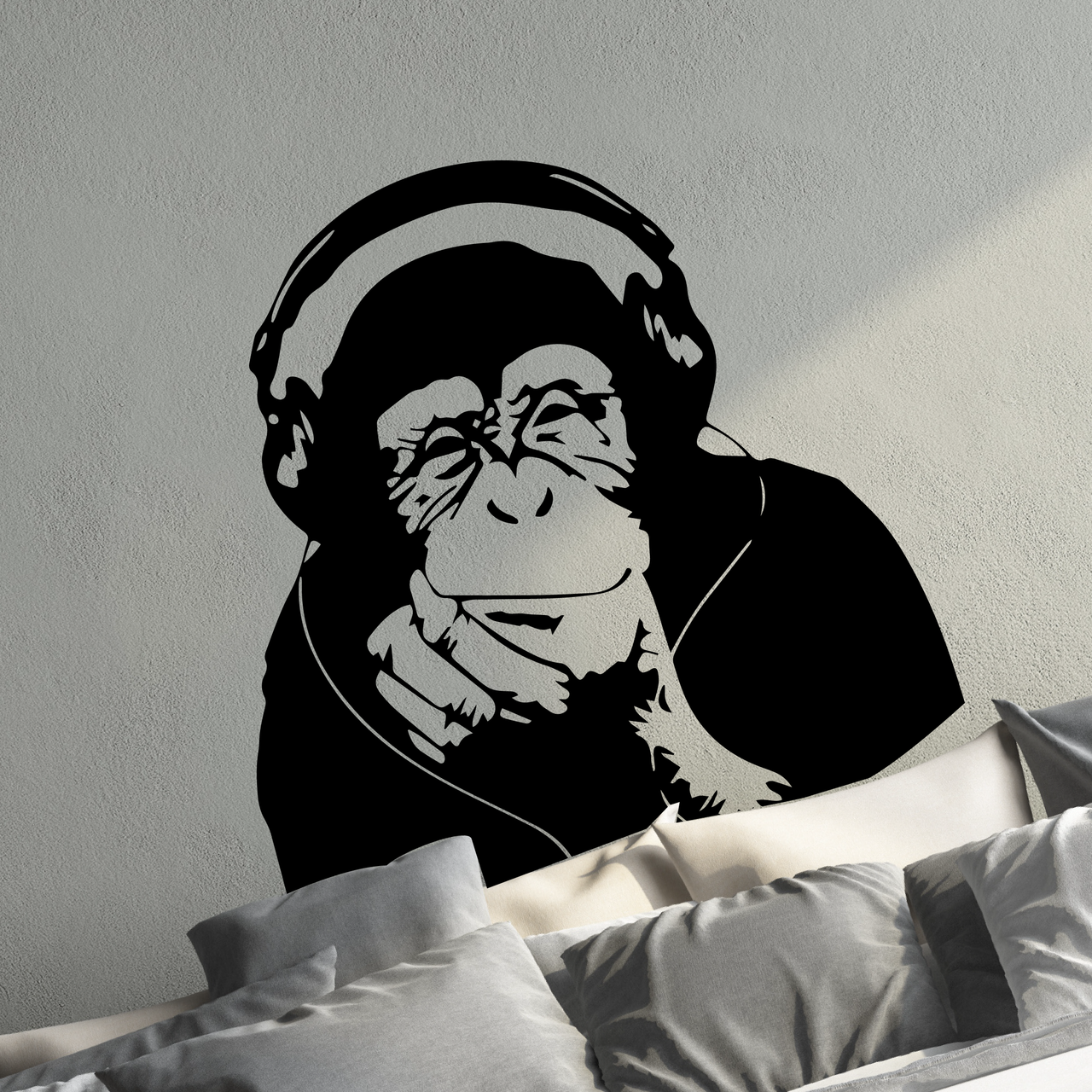 Banksy Thinking Monkey Wall Decal