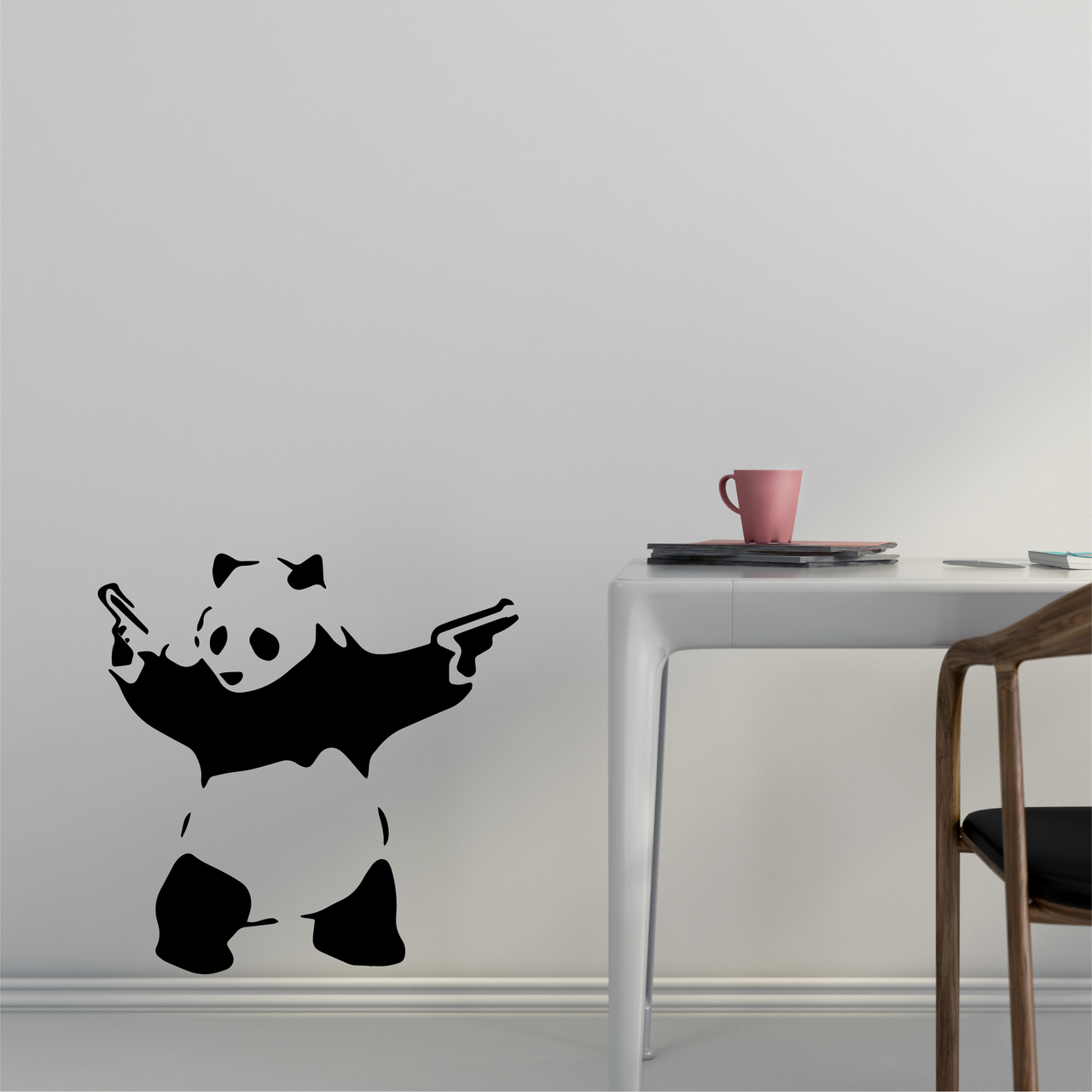 Banksy Panda Skirting Board Decal