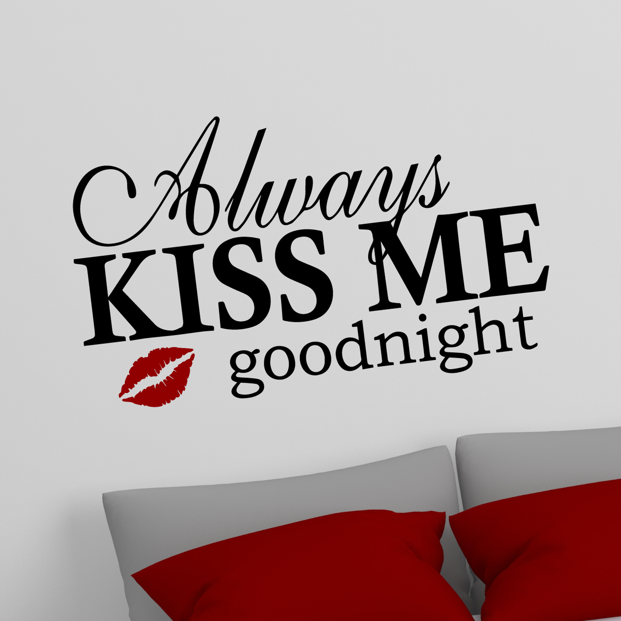Kiss Me Goodnight Wall Decal