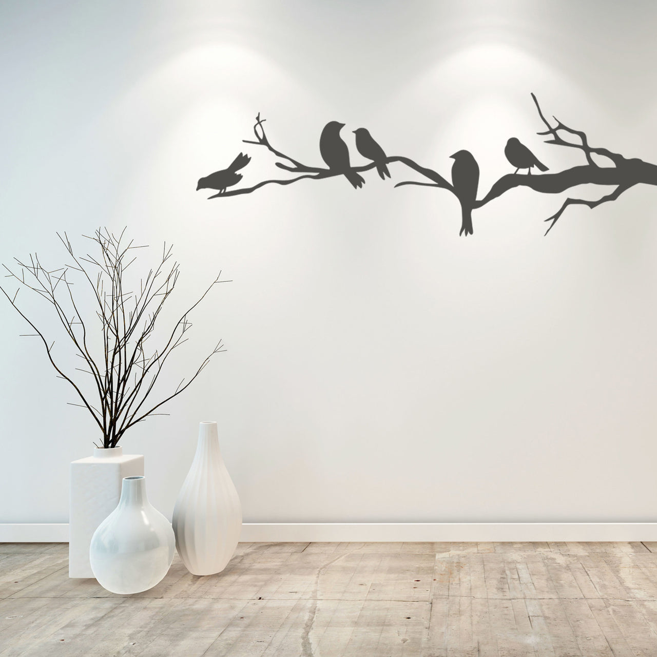 Birds on Branch Wall Decal
