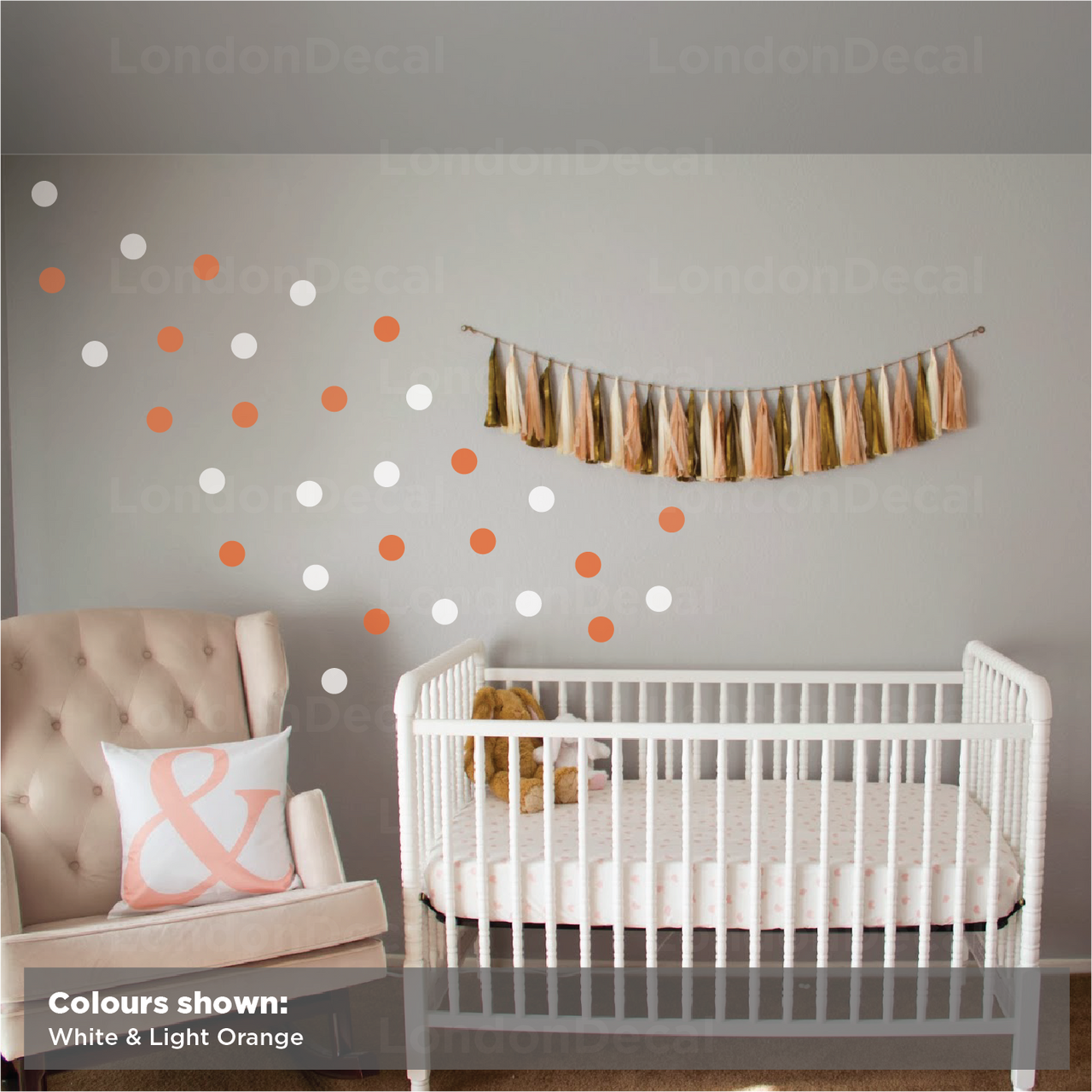Polka Dots Multiple Colours Wall Decal