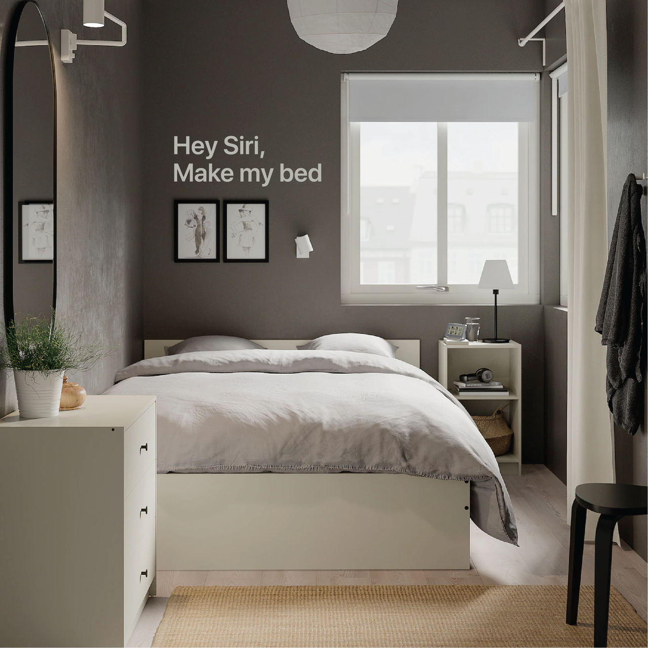 Hey Siri Make My Bed - Wall Decal