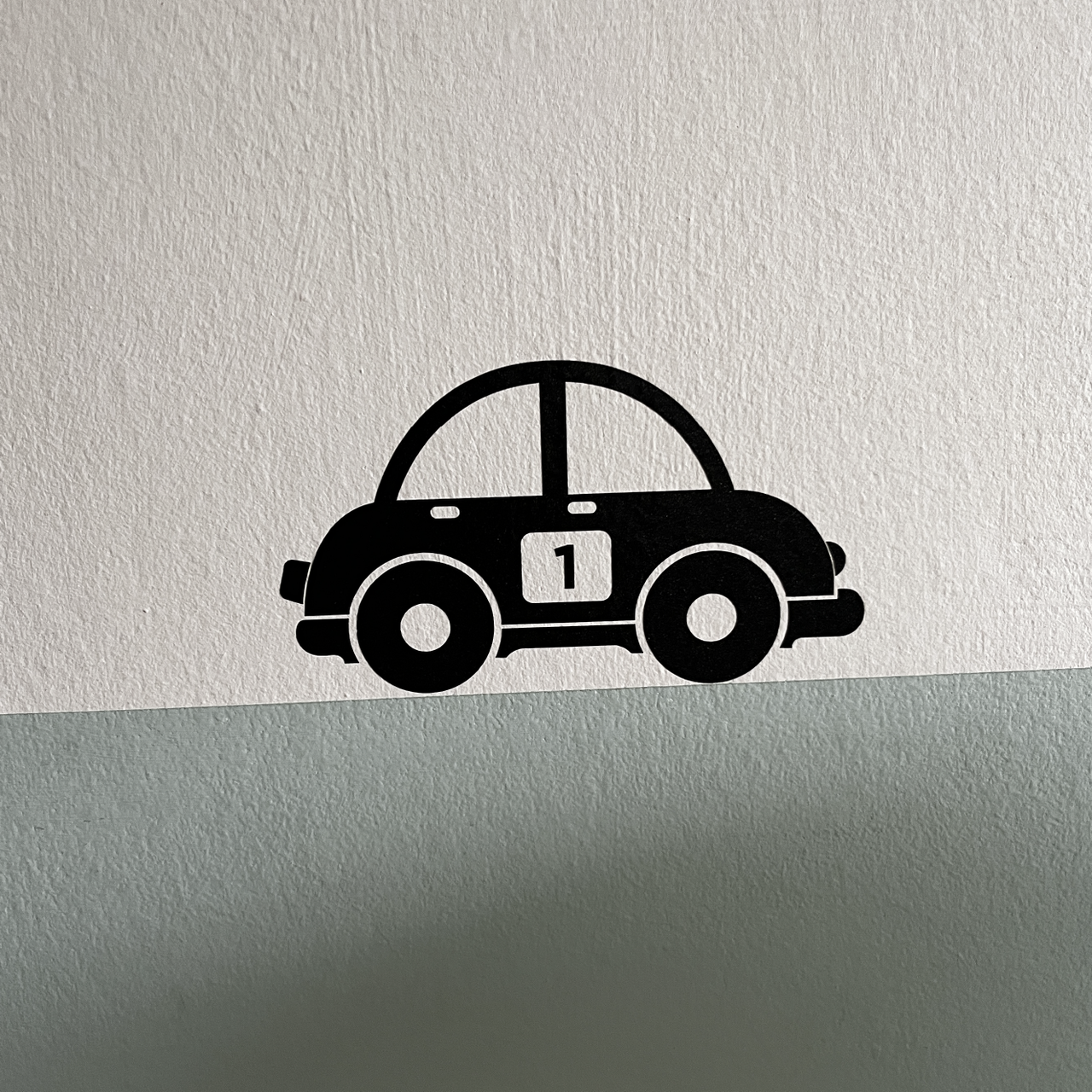 Kids Numbered Car Wall Decal Set