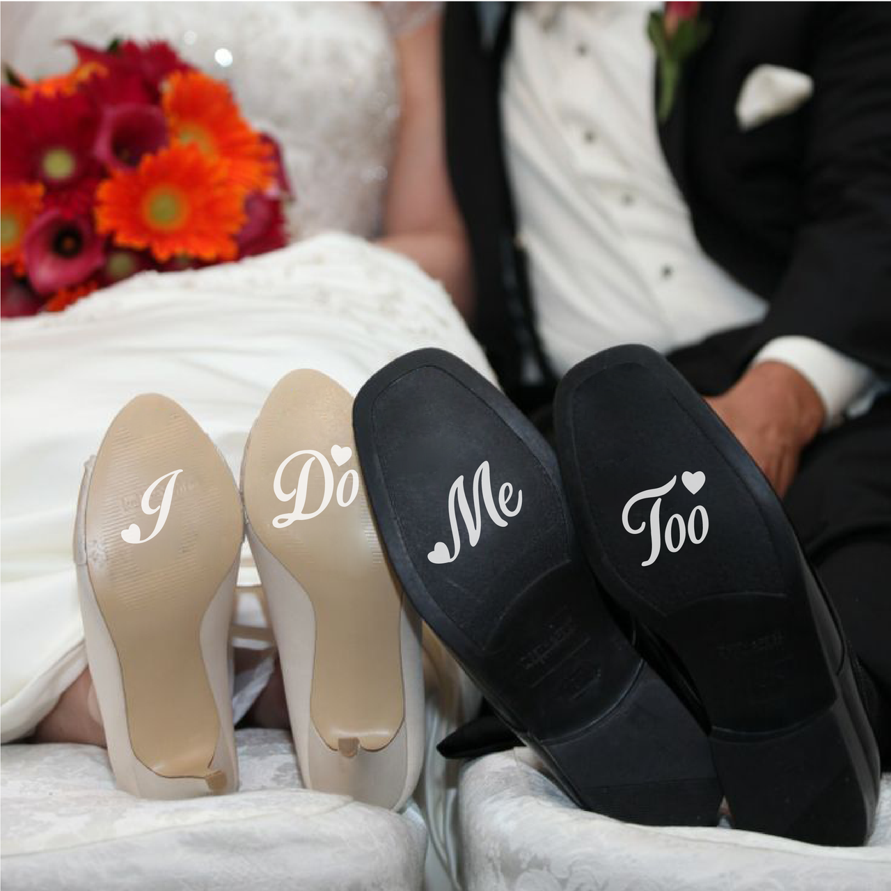 I Do Me Too - Wedding Shoe Decals (Type 2)