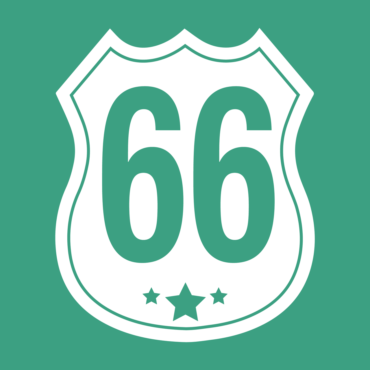 Wheelie Bin Decals - Route 66 design
